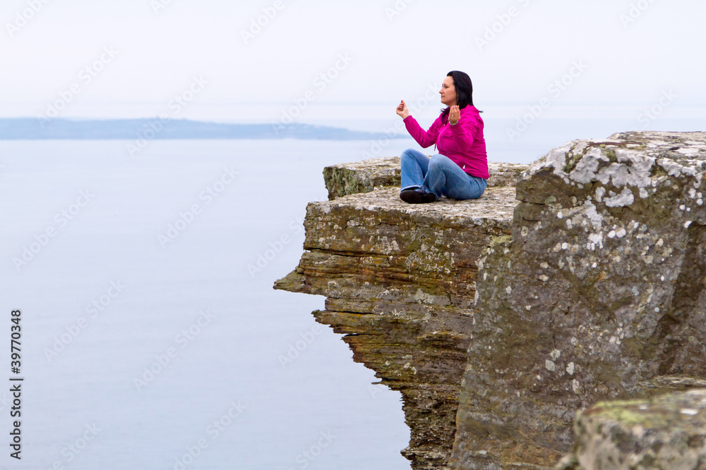 Meditation on Irish cliffs