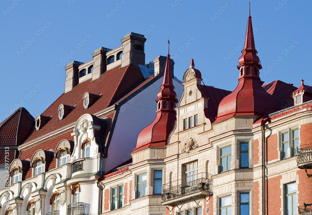 Obraz premium Magnificent vintage rooftops.