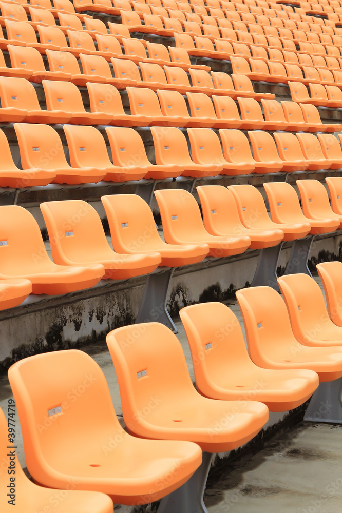 Naklejka premium Krzesło stadionowe.