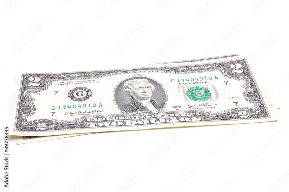 two dollar bill one two dollar bill one