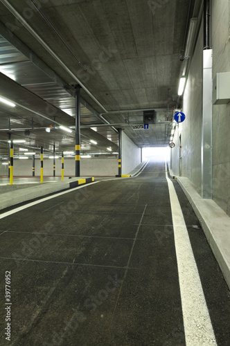 new underground parking, exit
