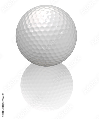 Golf Ball on white