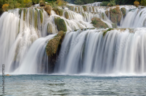 Skradinski Buk - waterfall in Krka National Park in Croatia.