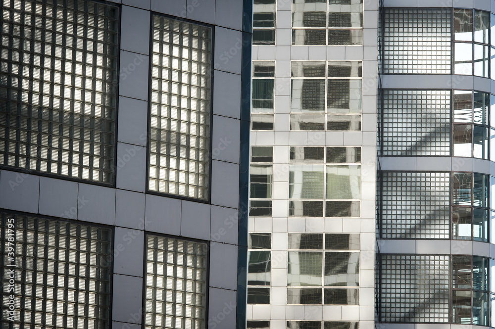 Obraz premium Glass wall with windows