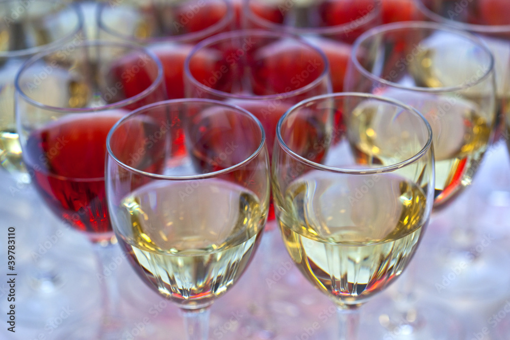 Vin blanc, vin rosé, vin, verre, buffet, boisson, alcool Vin blanc, vin rosé, vin, verre, buffet, boisson, alcool