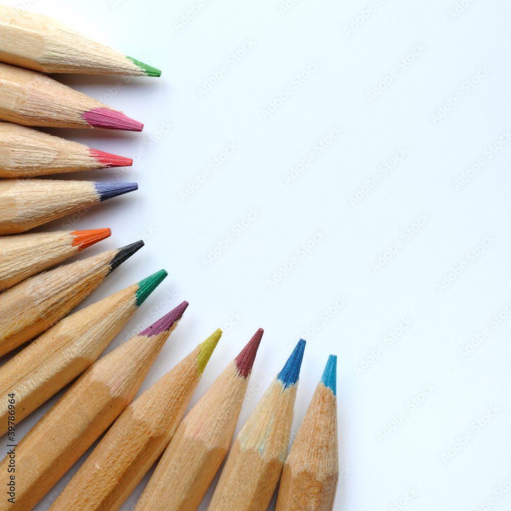 Color pencils background