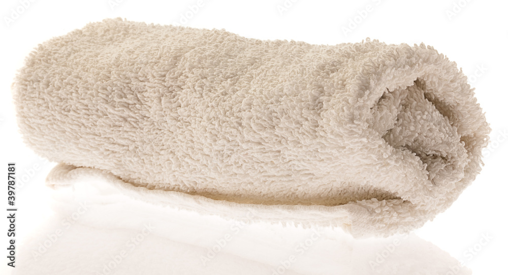 white towel