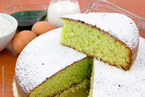 torta menta e cocco photo