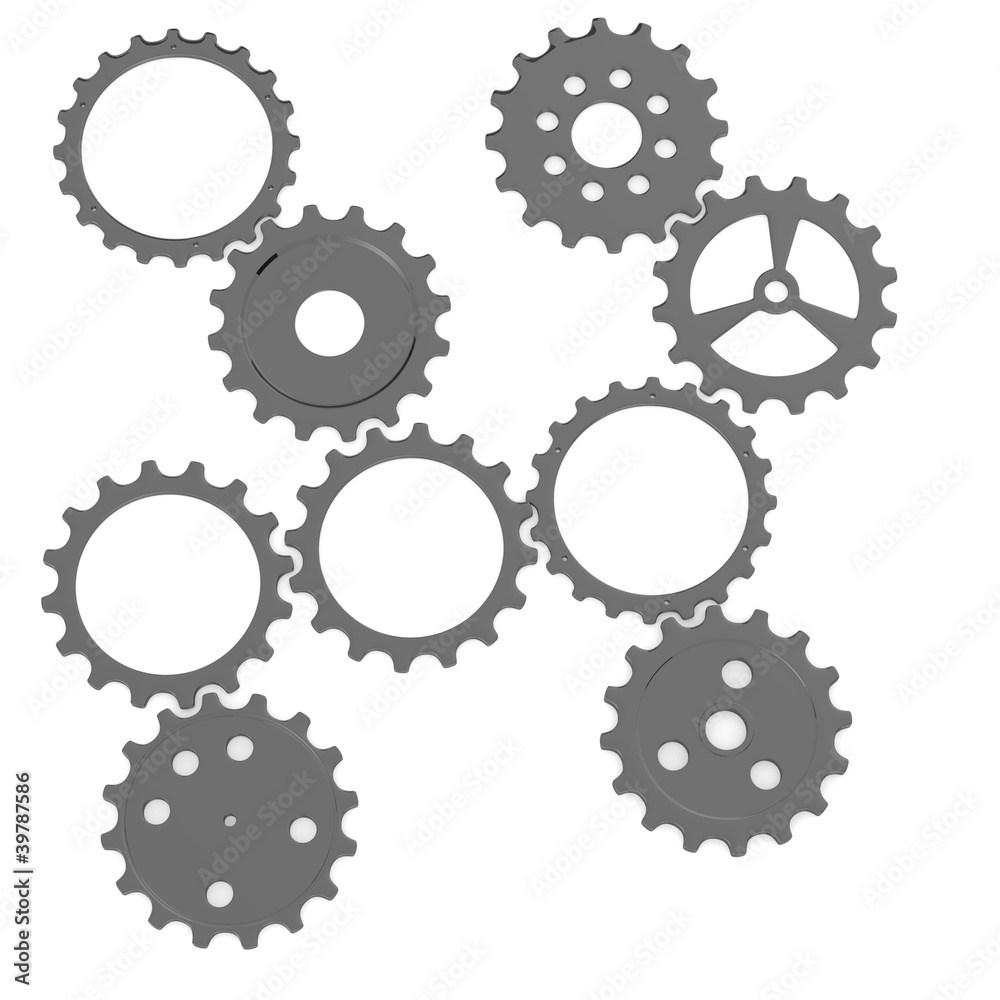 3d render of gear wheels 3d render of gear wheels