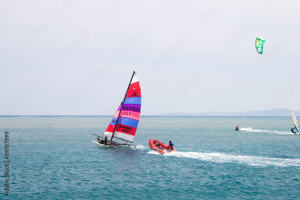 Naklejka premium Yachts - French Riviera