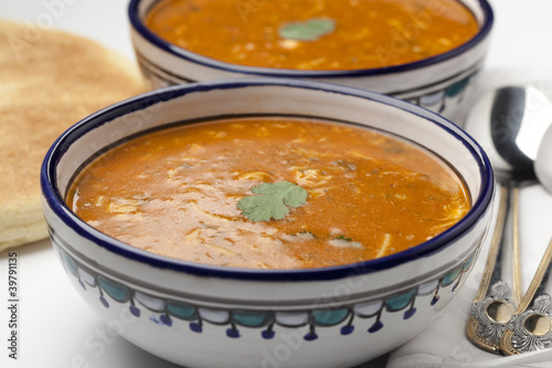 Moroccan harira soup photo
