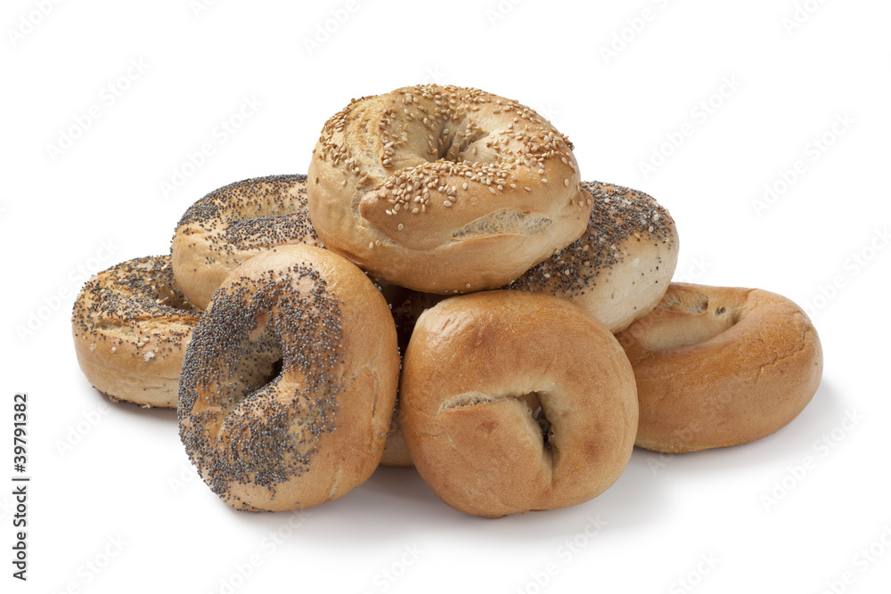 Fresh assorted bagels Fresh assorted bagels