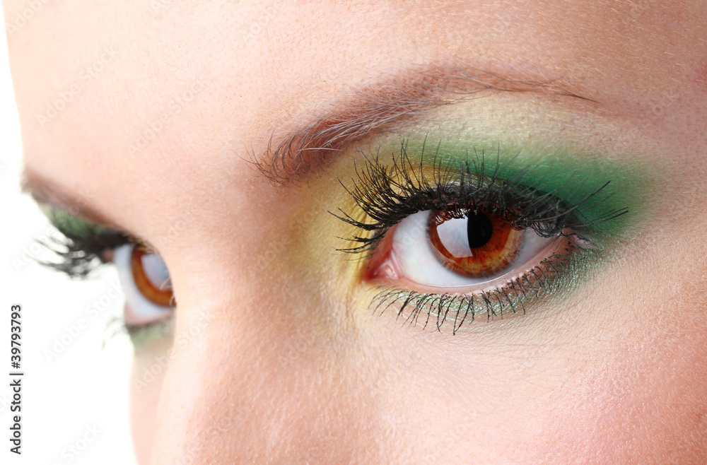 beautiful female eyes with bright make-up beautiful female eyes with bright make-up