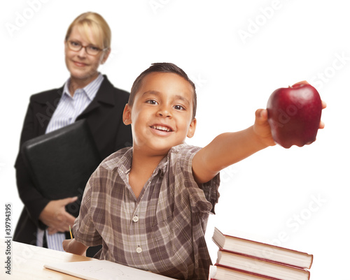 Hispanic Student Boy with A...