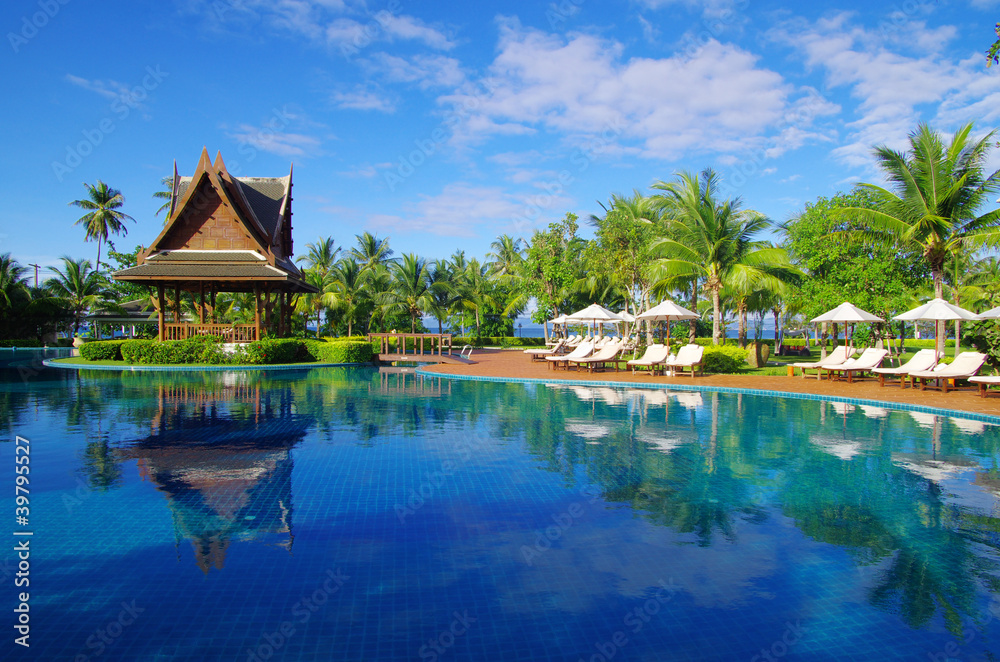 Obraz premium tropical swimming pool