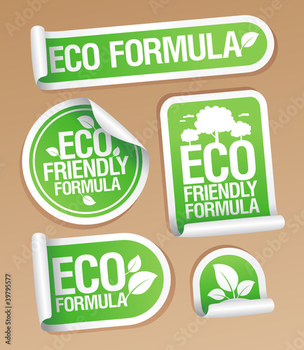 Eco Friendly Formula stickers