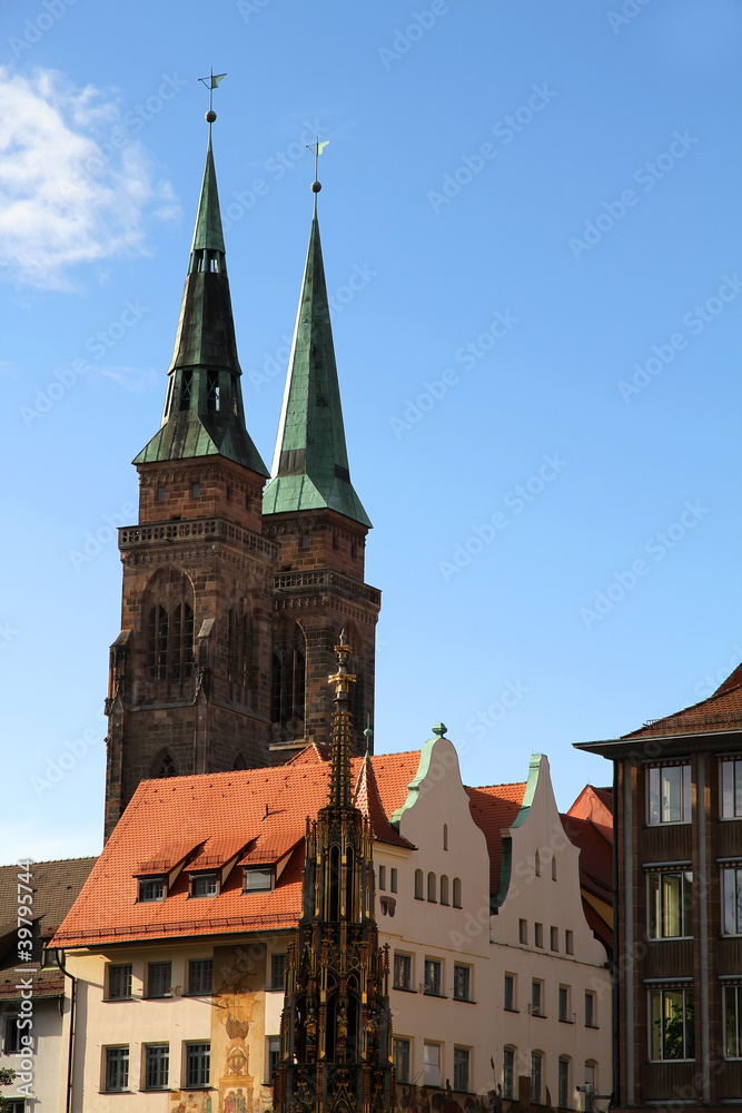Historisches Stadtzentrum in Nürnberg