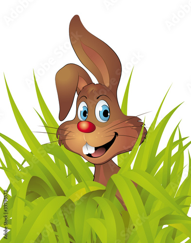 Osterhase im Gras