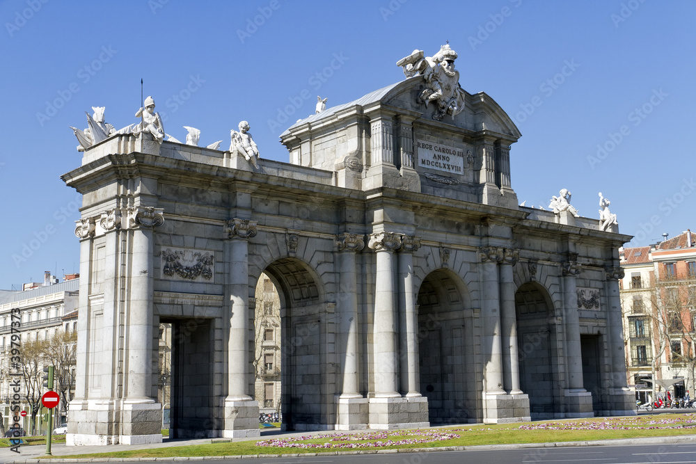 Puerta de Alcala. Alcala gate in Madrid