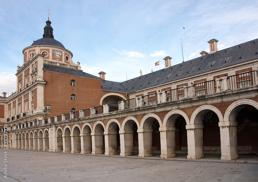 Hallway in Royal Palace of Aranjuez (Spain)