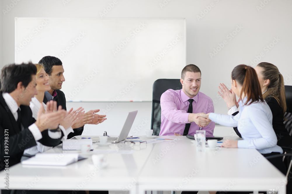 Fototapeta premium business people group on meeting