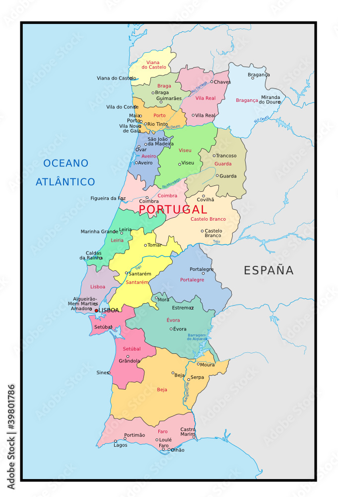 Fototapeta premium Portugal Regionen