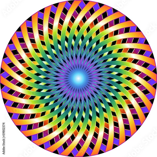 Mandala Hypnotic-Ipnotico Cerchio-Vector