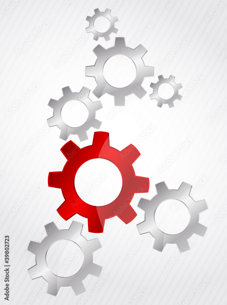Background with gears Background with gears