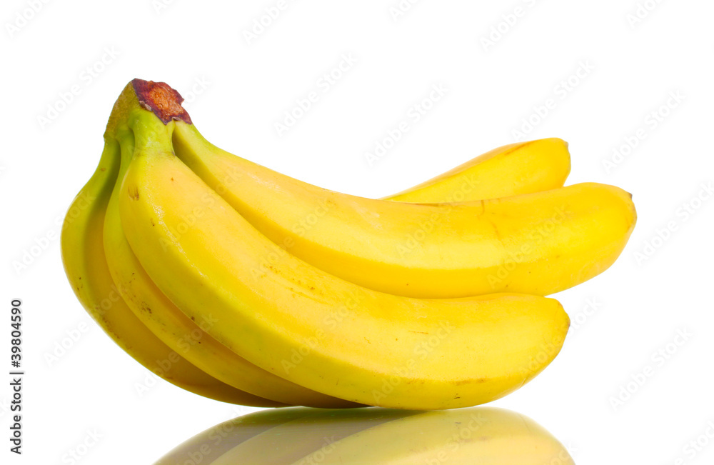 Bunch of bananas isolated on white Bunch of bananas isolated on white