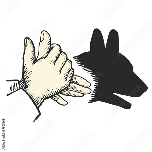 Ombres chinoises : Le Chien