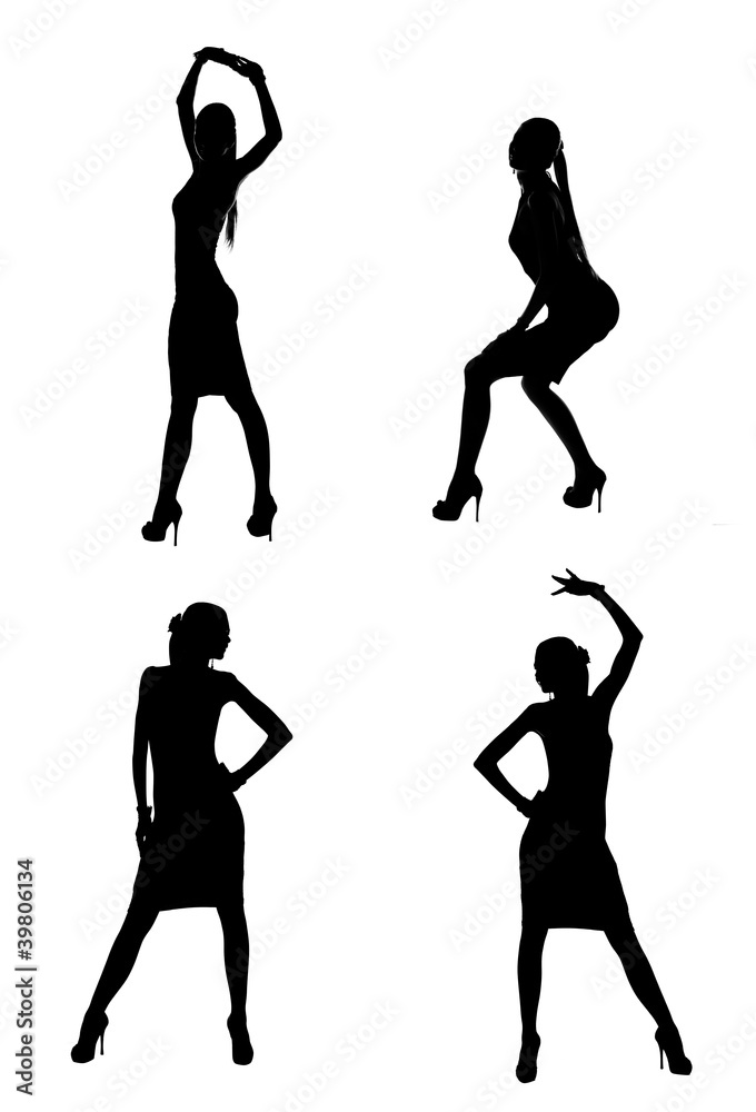 dancing silhouettes