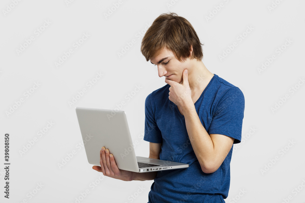 Man with a laptop Man with a laptop