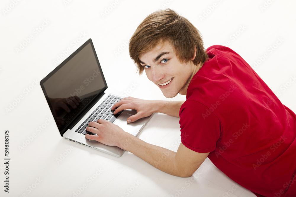 Man working with a laptop Man working with a laptop