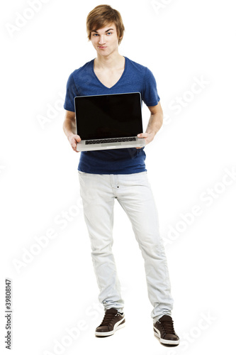 Man with a laptop