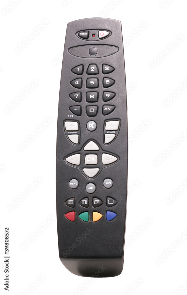 Television controller isolated Television controller isolated
