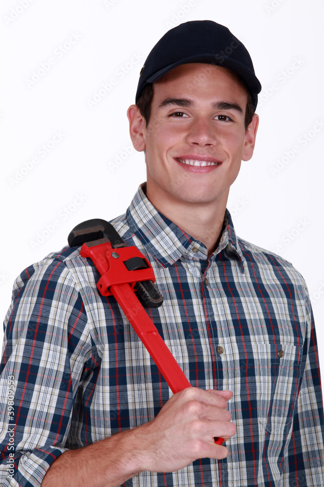 Man with wrench Man with wrench