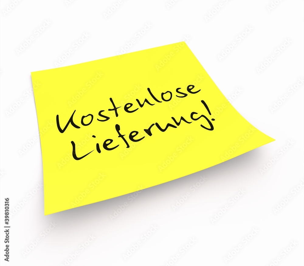 Notizzettel - Kostenlose Lieferung! Notizzettel - Kostenlose Lieferung!