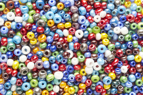 Fototapeta many-colored mix of beads