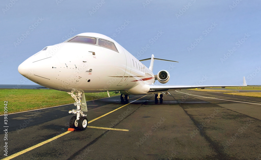 Luxury Private Jet Plane - Side view Luxury Private Jet Plane - Side view
