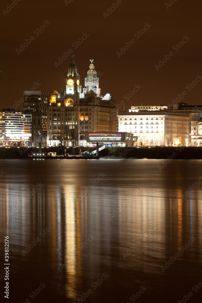 Liverpool night cityscape