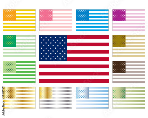 American flags