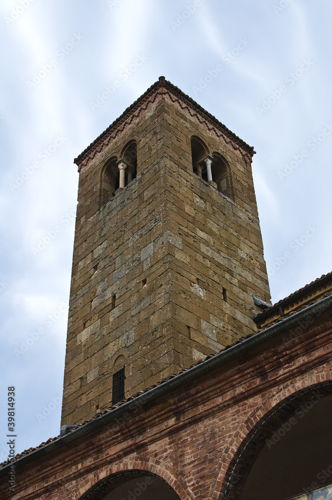 Collegiata Church. Castell'Arquato. Emilia-Romagna. Italy.