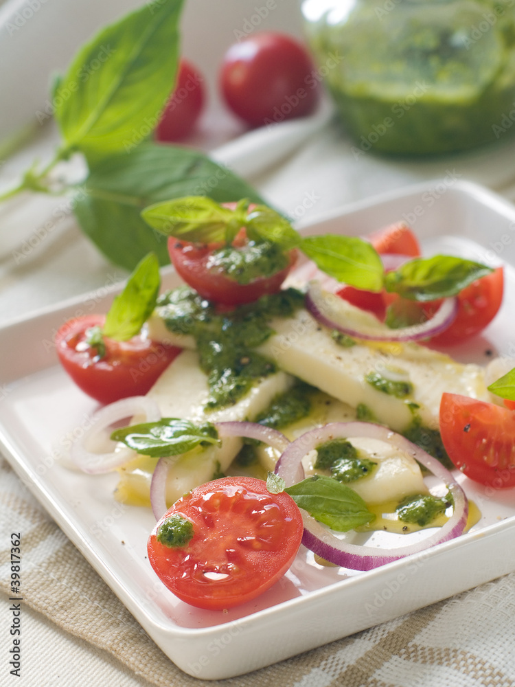 tomato and cheese salad