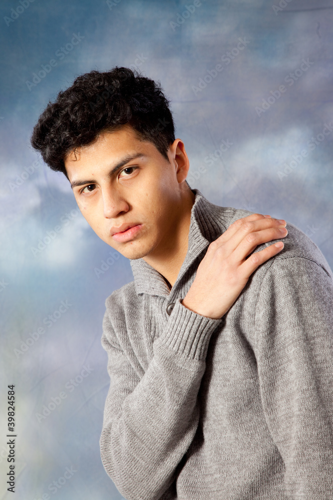 Hispanic man in shirt and tie, looking at the camera Hispanic man in shirt and tie, looking at the camera