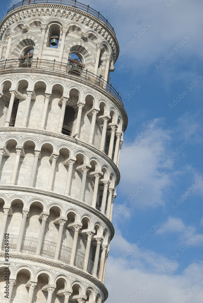 Leaning tower in Pisa, Italy