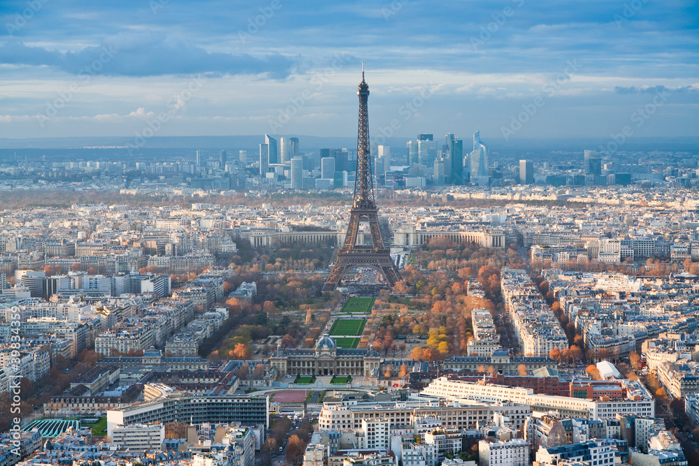 Eiffel Tower and panorama of Paris