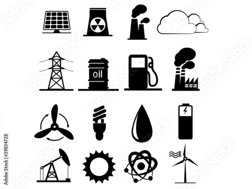 Set of industrial icons