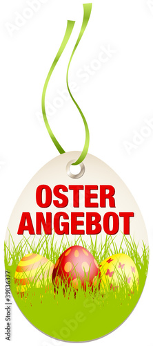 Hangtag Osterangebot Ostereier