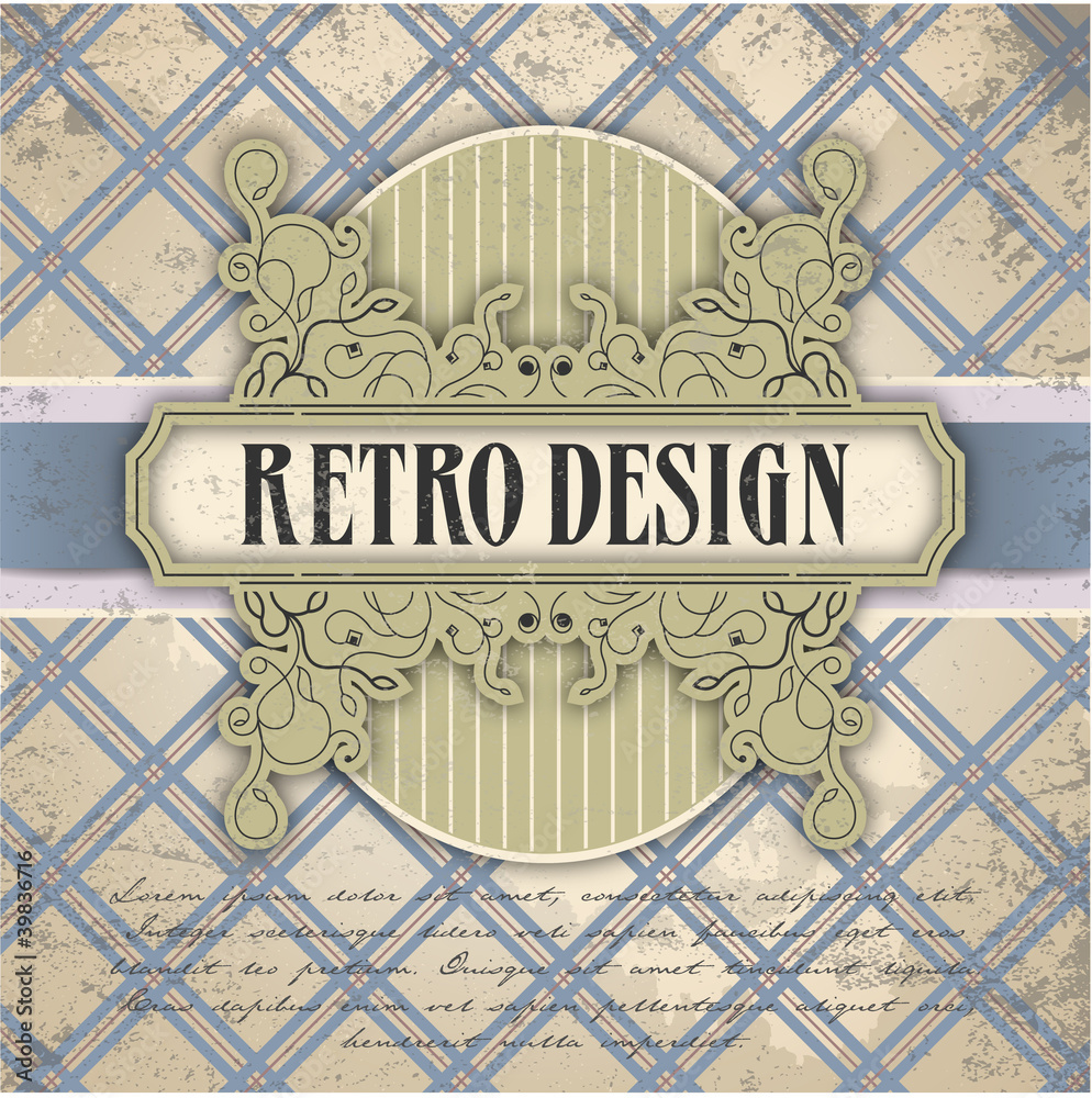 colored background in retro style