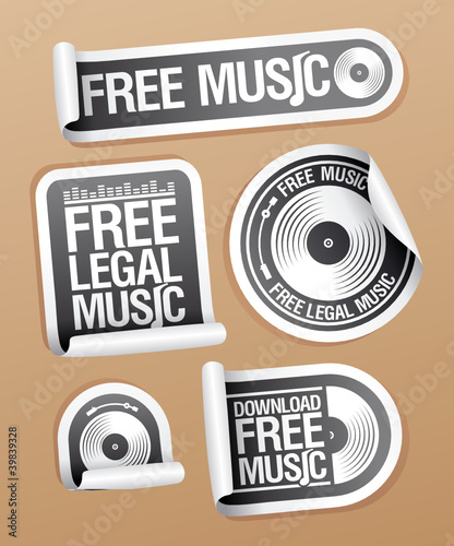 Free legal music stickers pack